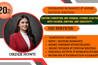 write engaging fiction and fanfiction stories with romance and anime themes