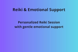 distance reiki with emotional support