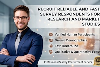 recruit reliable and fast survey respondents for research and market studies