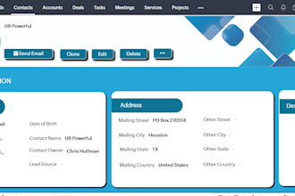 customize zoho CRM canvas for the detail page and form view according to