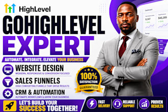 build gohighlevel website, CRM and workflow automation