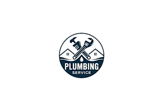 do construction, roofing, handyman and plumbing logo design