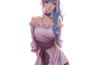 draw anime character in soft aesthetic style
