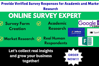 provide verified survey responses for academic and market research
