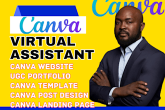 design a ugc creator portfolio website, custom ugc portfolio in canva
