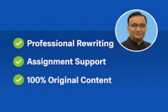 do professional rewriting and high quality assignment work