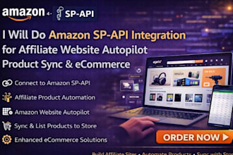 do amazon sp api integration affiliate website autopilot product sync ecommerce