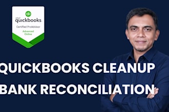 quickbooks online cleanup, catchup and bank reconciliation