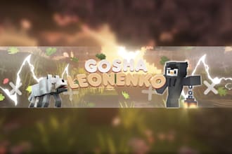 youtube design, thumbnail banner or avatar