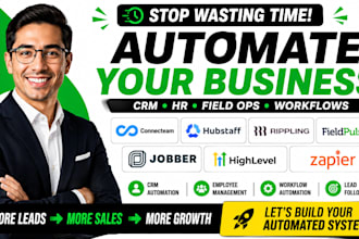 automate connecteam hubstaff rippling fieldpulse jobber gohighlevel CRM zapier
