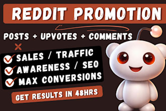promote ai business blog app website or online store product via reddit SEO post