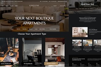 design a property management and vacation rental website