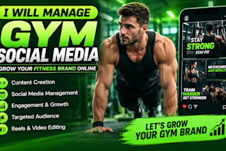 manage your gym website for you on social media