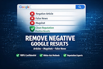 remove negative articles mugshots and false news