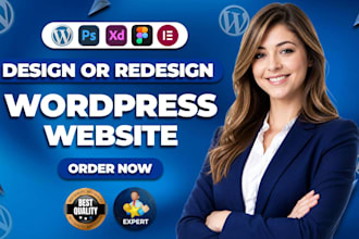 design redesign wordpress website, website design and website development
