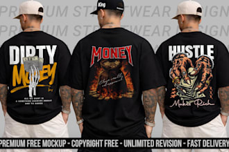 create urban luxury streetwear t shirt design