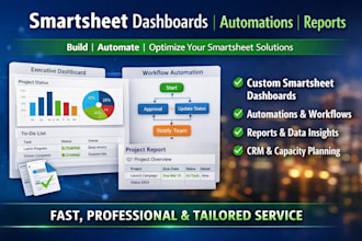 build smartsheet automation and executive dashboards for your business