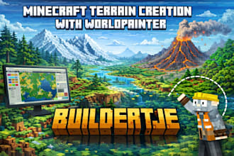 create a custom minecraft terrain map with world painter