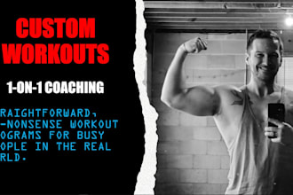 write customized workout programs with 1 on 1 coaching