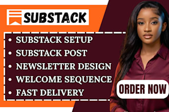 setup substack account design substack newsletter substack post management
