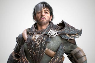 modular 3d game character, trpg miniature sculpture,unity weapon,animaze 3d,pets