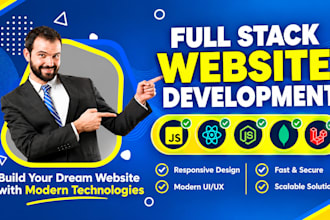 be full stack developer, backend web developer, full stack website development
