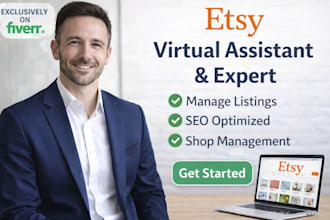 be etsy virtual assitant va etsy expert and do etsy product listing