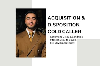 do real estate cold calling from acquisition to disposition