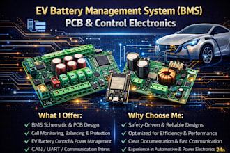 design ev battery management systems bms pcb and control electronics
