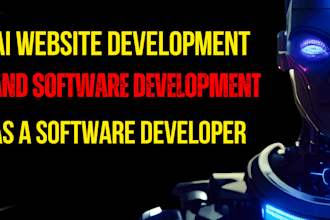 create ai website development and software development as a developer