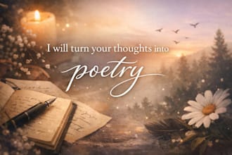 turn your thoughts into poetry