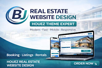 design a professional real estate website using houzez theme