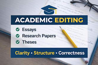 edit, improve your academic text for clarity and structure
