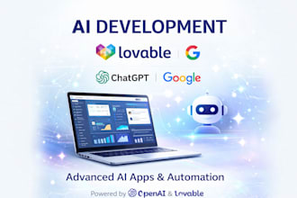 build y web or mobile app using lovable dev openai and automation