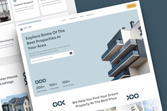 design a real estate website in framer