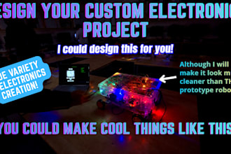 design a custom DIY arduino, electronics or robotics project