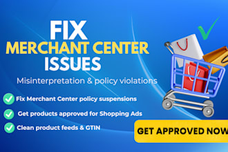 fix google merchant center suspension and  gmc reinstatement