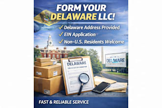 form your delaware llc with address and ein fast