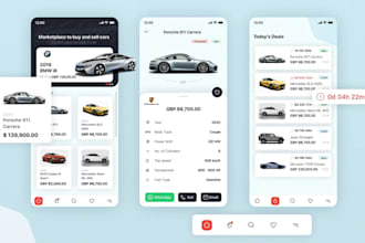 develop car dealership website, truck and car marketplace website or app
