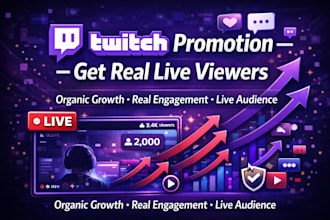 twitch promotion twitch livestreams to get real live viewers