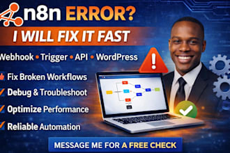 fix n8n workflow errors, bugs, failed triggers, and automation issues fast