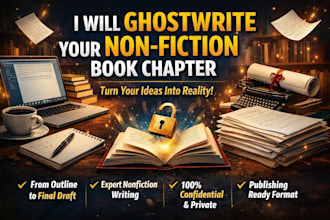 ghostwrite a non fiction book chapter as a professional ebook writer