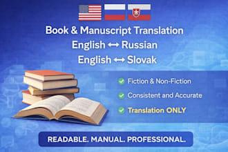 translate books from english to russian or slovak