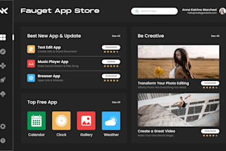 develop custom web application and business application