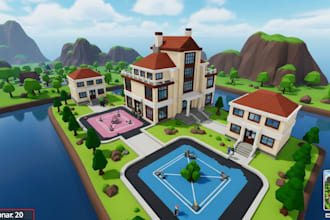 develop full roblox game, roblox scripting, roblox map, roblox leaderboards, gui