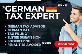 certified german tax advisor for vat oss elster, vat return and corporate tax