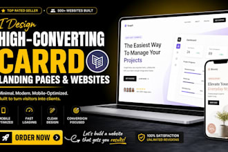 design a minimalist carrd landing page, portfolio, or link in bio website