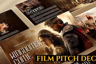 design a pitch deck presentation for your film, TV, web series or podcast