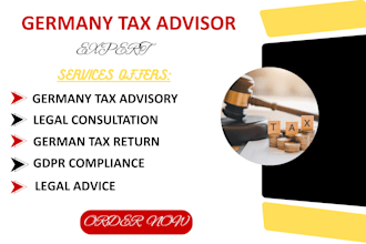 expert german tax advisor and tax returns, vat, corporate and income tax filing