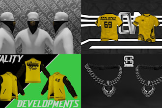 do custom fivem clothing, peds, chains, masks